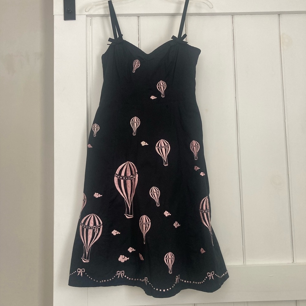 Anthropologie Elevenes | Black and Pink Hot Air Balloon Dress